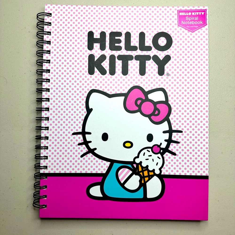 Cute Hello Kitty Pink Note Pad 11’ x 9’